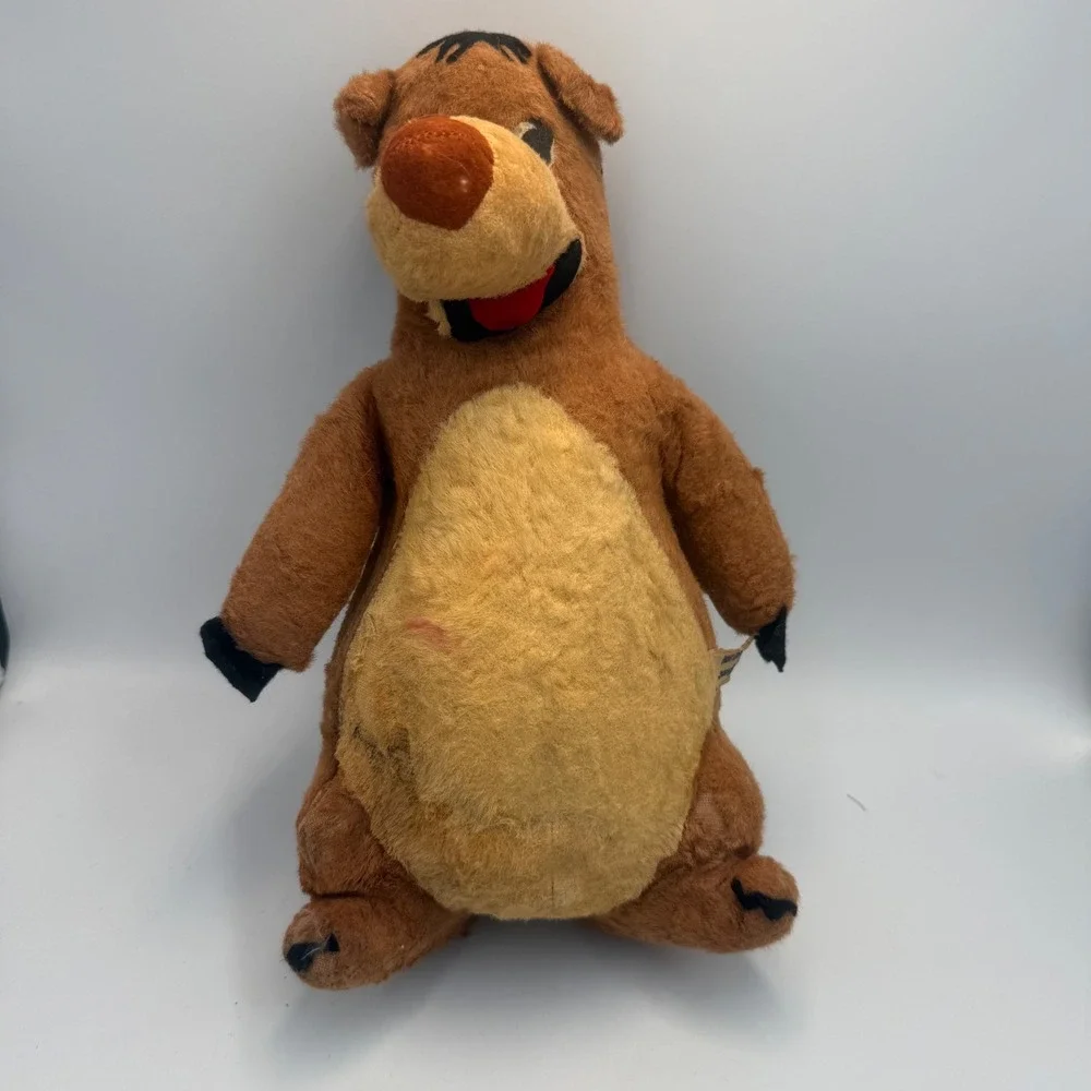 Vintage 1966 Walt Disney Jungle Book Baloo Bear Plush Gund Mfg Co J Swedlin Inc